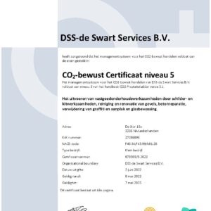 DSS Vastgoedonderhoud Behaalt CO2 Prestatieladder Niveau 5
